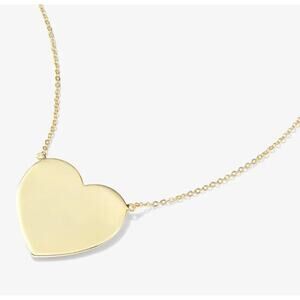 MELINDA MARIA 18kt Gold Plated XL You Have My HEART Necklace Goldtone 18-21”